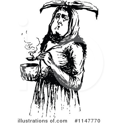 Royalty-Free (RF) Woman Clipart Illustration by Prawny Vintage - Stock Sample #1147770