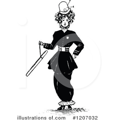 Royalty-Free (RF) Woman Clipart Illustration by Prawny Vintage - Stock Sample #1207032