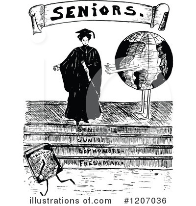 Graduate Clipart #1207036 by Prawny Vintage