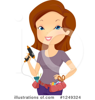 Royalty-Free (RF) Woman Clipart Illustration by BNP Design Studio - Stock Sample #1249324