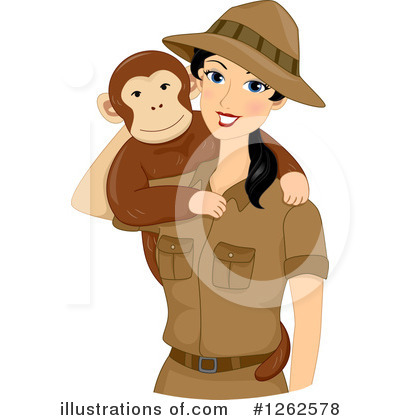 Monkeys Clipart #1262578 by BNP Design Studio