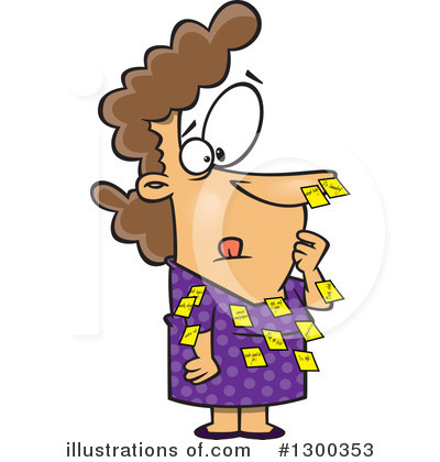 Royalty-Free (RF) Woman Clipart Illustration by toonaday - Stock Sample #1300353