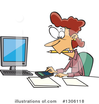 Accountant Clipart #1306118 by toonaday