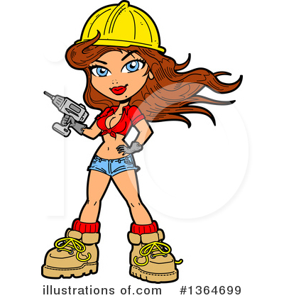 Royalty-Free (RF) Woman Clipart Illustration by Clip Art Mascots - Stock Sample #1364699