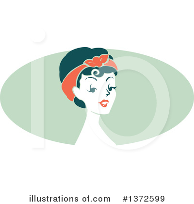 Pinup Woman Clipart #1372599 by BNP Design Studio