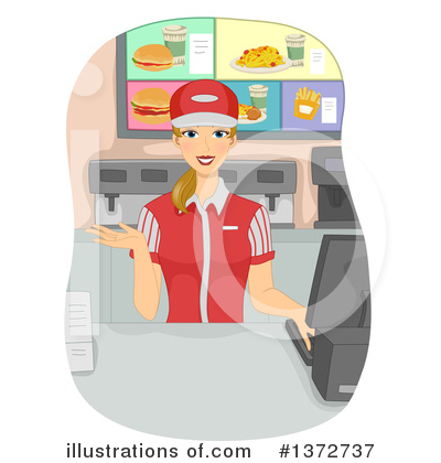 Cashier Clipart #1372737 by BNP Design Studio