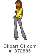 Woman Clipart #1372886 by Clip Art Mascots
