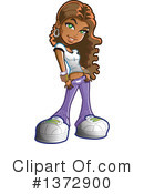 Woman Clipart #1372900 by Clip Art Mascots