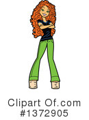 Woman Clipart #1372905 by Clip Art Mascots