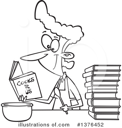 Cook Book Clipart #1376452 by toonaday
