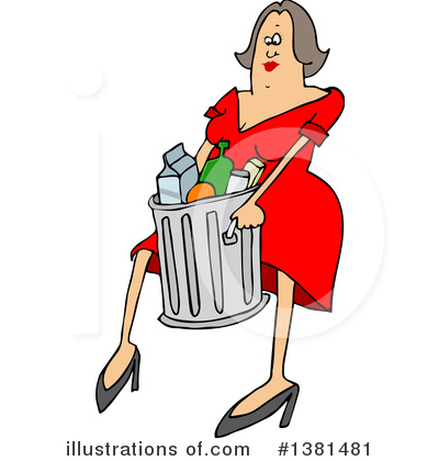 Trash Can Clipart #1381481 by djart