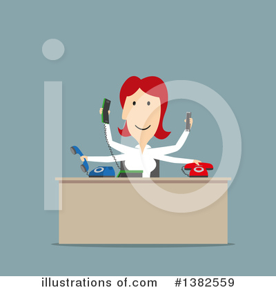 Businesswoman Clipart #1382559 by Vector Tradition SM