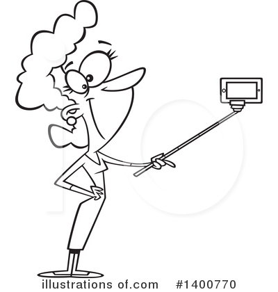 Royalty-Free (RF) Woman Clipart Illustration by toonaday - Stock Sample #1400770