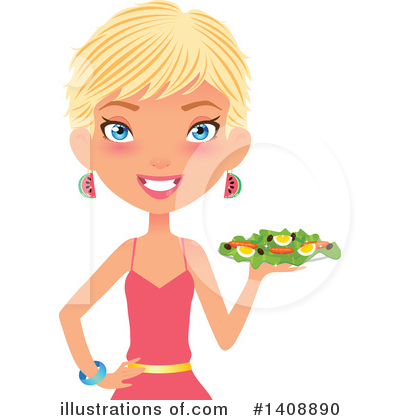 Royalty-Free (RF) Woman Clipart Illustration by Melisende Vector - Stock Sample #1408890