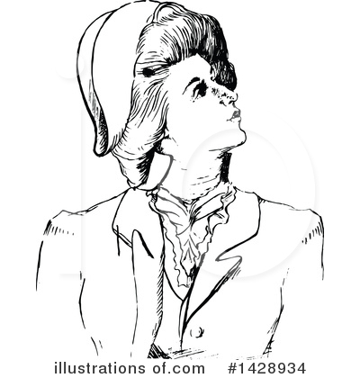Royalty-Free (RF) Woman Clipart Illustration by Prawny Vintage - Stock Sample #1428934