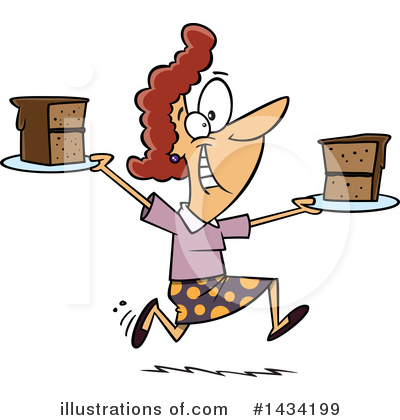 Royalty-Free (RF) Woman Clipart Illustration by toonaday - Stock Sample #1434199