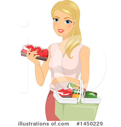 Grocery Shopping Clipart #1450229 by BNP Design Studio