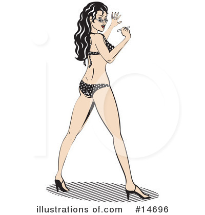 Royalty-Free (RF) Woman Clipart Illustration by Andy Nortnik - Stock Sample #14696