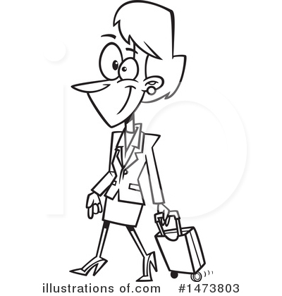 Stewardess Clipart #1473803 by toonaday