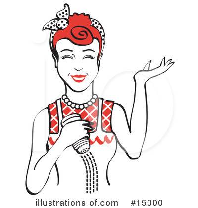 Royalty-Free (RF) Woman Clipart Illustration by Andy Nortnik - Stock Sample #15000