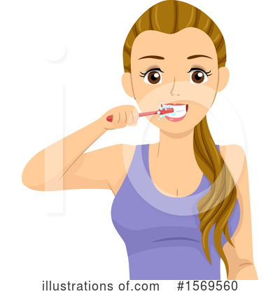Brushing Teeth Clipart #1569560 by BNP Design Studio