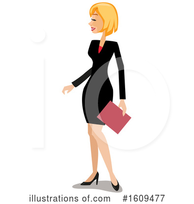 Business Woman Clipart #1609477 by peachidesigns