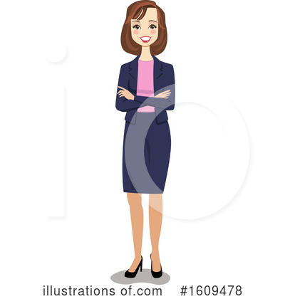 Business Woman Clipart #1609478 by peachidesigns