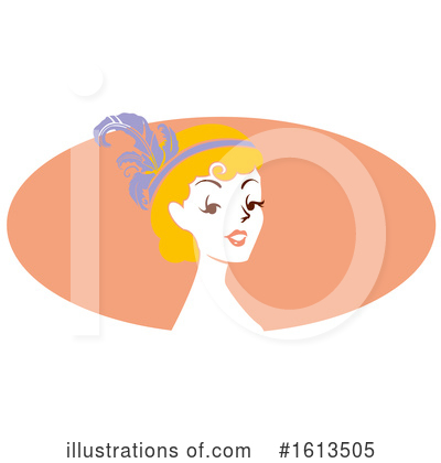 Flapper Girl Clipart #1613505 by BNP Design Studio