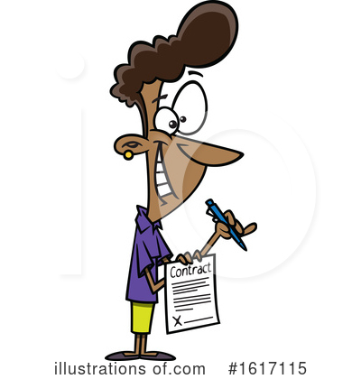 Contract Clipart #1617115 by toonaday