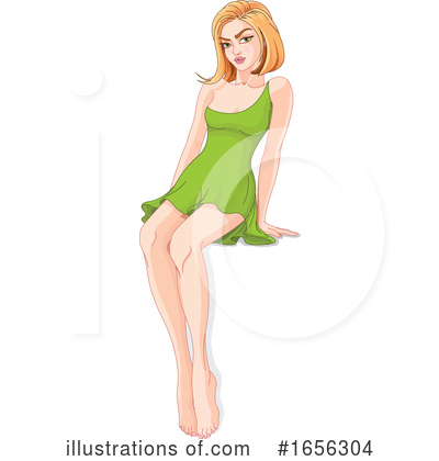 Royalty-Free (RF) Woman Clipart Illustration by Pushkin - Stock Sample #1656304