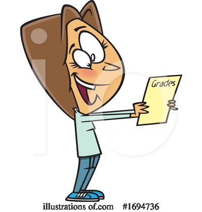 Report Card Clipart #1694736 by toonaday