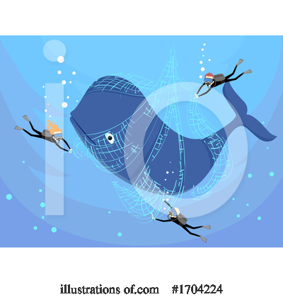 Whale Clipart #1704224 by BNP Design Studio