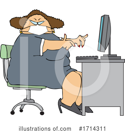 Typing Clipart #1714311 by djart