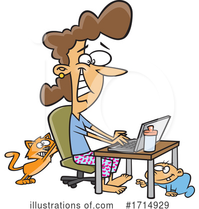 Home Office Clipart #1714929 by toonaday