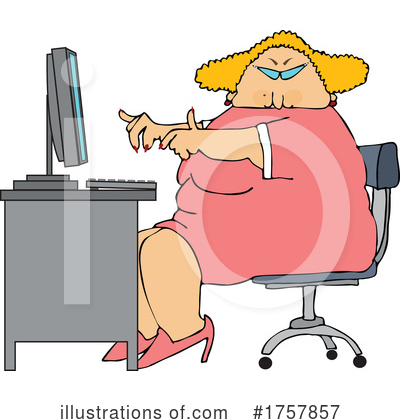 Typing Clipart #1757857 by djart