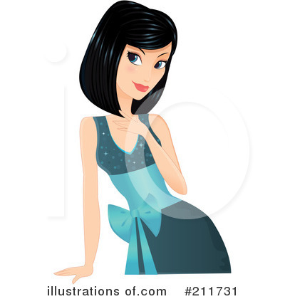 Royalty-Free (RF) Woman Clipart Illustration by Melisende Vector - Stock Sample #211731