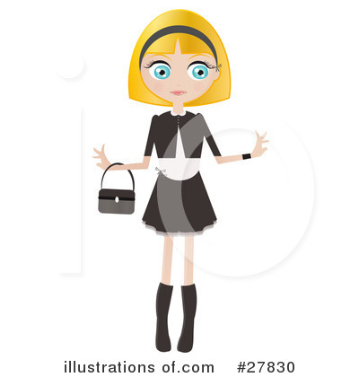 Royalty-Free (RF) Woman Clipart Illustration by Melisende Vector - Stock Sample #27830