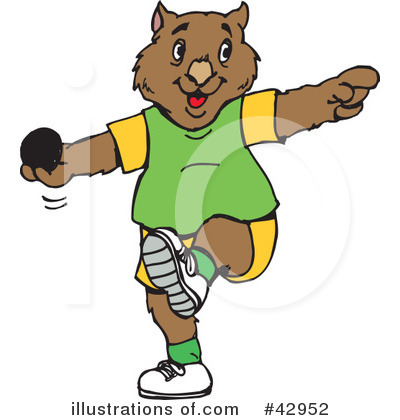 Royalty-Free (RF) Wombat Clipart Illustration by Dennis Holmes Designs - Stock Sample #42952