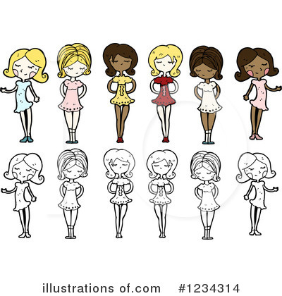 Dress Clipart #1234314 by lineartestpilot