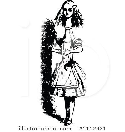 Alice In Wonderland Clipart #1112631 by Prawny Vintage