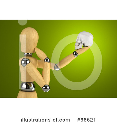 Royalty-Free (RF) Wood Mannequin Clipart Illustration by stockillustrations - Stock Sample #68621