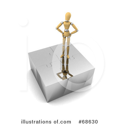 Royalty-Free (RF) Wood Mannequin Clipart Illustration by stockillustrations - Stock Sample #68630