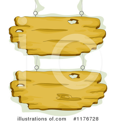 Royalty-Free (RF) Wood Sign Clipart Illustration by BNP Design Studio - Stock Sample #1176728
