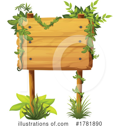 Royalty-Free (RF) Wood Sign Clipart Illustration by Vector Tradition SM - Stock Sample #1781890