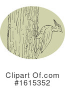 Woodpecker Clipart #1615352 by patrimonio