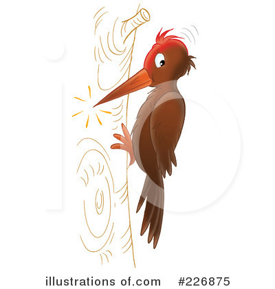 Royalty-Free (RF) Woodpecker Clipart Illustration by Alex Bannykh - Stock Sample #226875