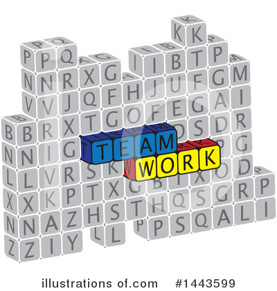 Letter Blocks Clipart #1443599 by ColorMagic
