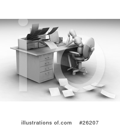 Office Clipart #26207 by KJ Pargeter