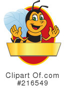 Worker Bee Character Clipart #216549 by Mascot Junction