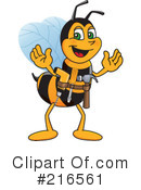 Worker Bee Character Clipart #216561 by Mascot Junction
